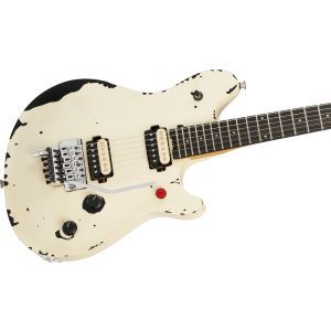 EVH Limited Edition Wolfgang Special Striped Series Ebony Distressed Ivory