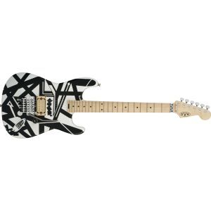 EVH Striped Series Shapes MN White and Black