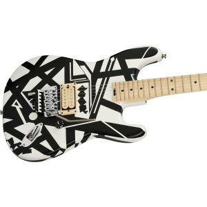 EVH Striped Series Shapes MN White and Black