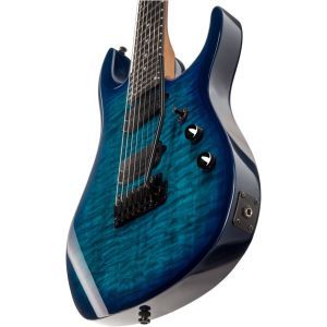 Sterling by MusicMan JP157 Quilted Maple DiMarzio Cerulean Paradise