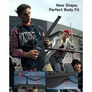 Donner HUSH X LIVE Travel Guitar with Speaker