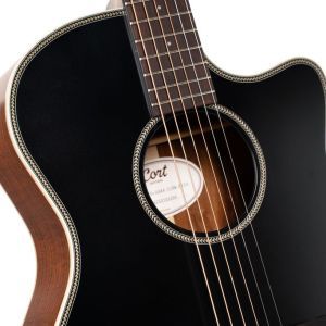 Cort ES-GA4-Special Black Top Semi Gloss