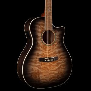 Cort GA-QF Trans Black Burst With Bag