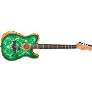 Fender Limited Edition American Acoustasonic Telecaster EB Green Paisley