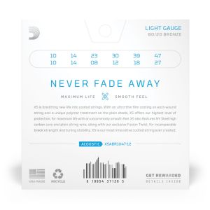 Daddario 10-47 Light 12-String XS 80/20 Bronze Coated