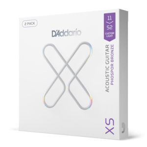 Daddario 11-52 Custom Light XS Phosphor Bronze 2-Pack Daddario 11-52 Custom Light XS Phosphor Bronze 2-Pack
