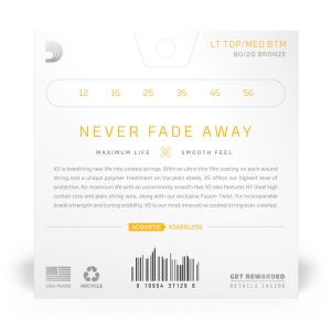 Daddario 12-56 Light Top/Medium Bottom XS 80/20 Bronze Coated