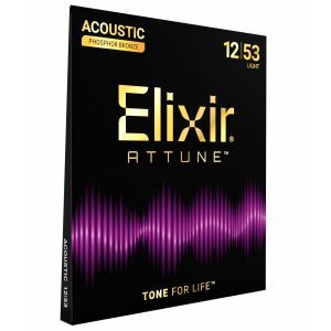 Elixir ATTUNE Phosphor Bronze Light 12-53