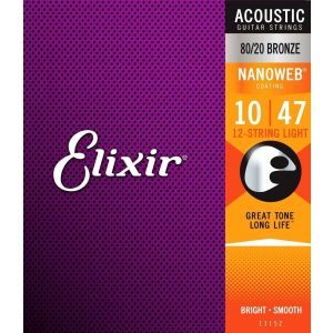 Elixir Nanoweb Light 12 Str. Acoustic 10-47