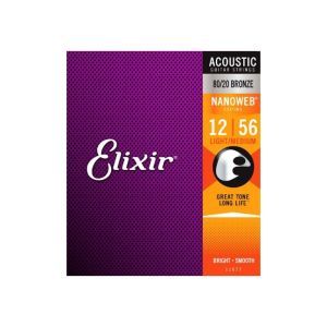 Elixir Nanoweb Light-Medium Acoustic 12-56
