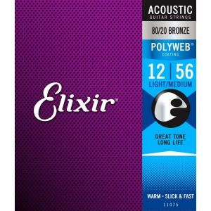 Elixir Polyweb Light-Medium Acoustic 12 56