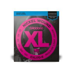 Daddario 32-130 Regular Light 6-String Long Scale XL Nickel