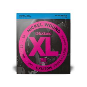 Daddario 45-100 Regular Light Medium Scale XL Nickel