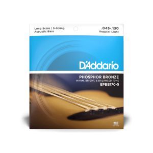 Daddario 45-130 Regular Light 5-String Long Scale Phosphor Bronze