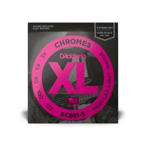 Daddario 45-132 Regular Light 5-String Long Scale XL Chromes