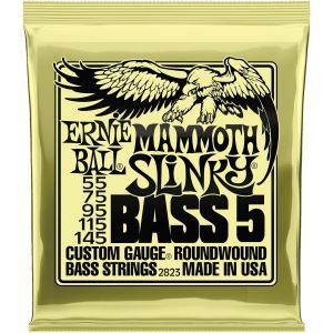 Ernie Ball 2823 Nickel Wound Mammoth Slinky Bass 5 String 55-145
