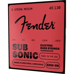 Fender SubSonic 8250-5M Taperwound Nickel-Plated Steel 45-130