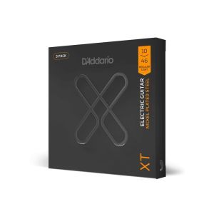 Daddario 10-46 Regular Light XT Nickel Coated 3-Pack