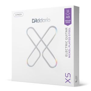 Daddario 11-49 Medium XS Nickel Coated 3-Pack