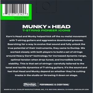 Dunlop KRHCN1065-7 Heavy Core Korn 10-65