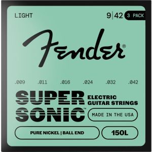 Fender SuperSonic 150L Pure Nickel Ball End - 3 Pack 9-42