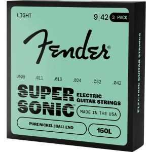 Fender SuperSonic 150L Pure Nickel Ball End - 3 Pack 9-42