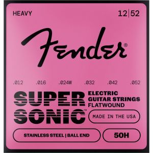Fender SuperSonic 50H Flatwound Stainless Steel Ball End 12-52 Fender SuperSonic 50H Flatwound Stainless Steel Ball End 12-52