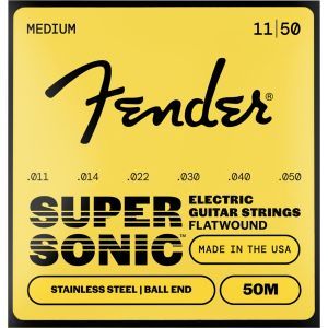 Fender SuperSonic 50M Flatwound Stainless Steel Ball End 11-50 Fender SuperSonic 50M Flatwound Stainless Steel Ball End 11-50