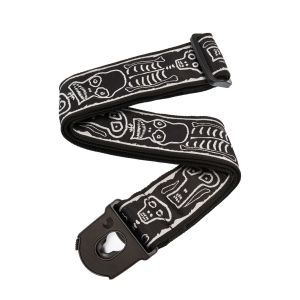 Daddario Joe Satriani Planet Lock Guitar Strap Skull N Bones