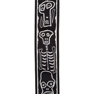 Daddario Joe Satriani Planet Lock Guitar Strap Skull N Bones