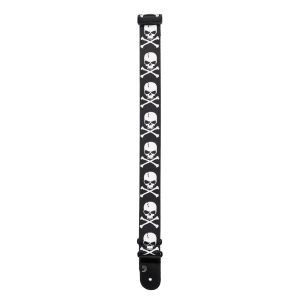 Daddario Woven Guitar Strap Cross Bone Skull