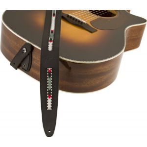 Fender Paramount Acoustic Leather Strap Black