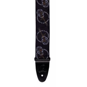 Ortega Nylon Guitar-Strap - Black Skull
