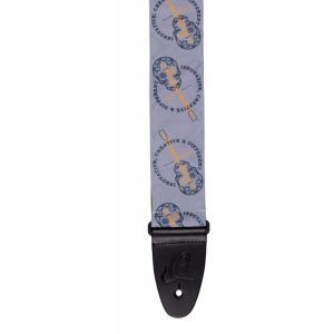 Ortega Nylon Guitar-Strap - Charcoal Skull