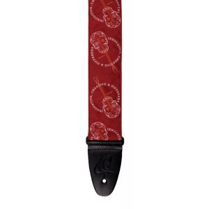 Ortega Nylon Guitar-Strap - Red Skull