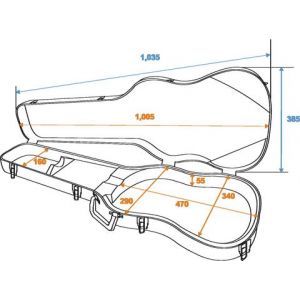 Dimavery Electric Guitar ABS Case