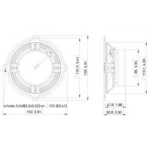Difuzor coaxial Lavoce CSF051.20