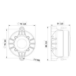 Lavoce DF10.101LE 1'' Ferrite