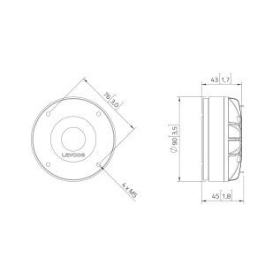 Lavoce DF10.142LK 1'' Ferrite