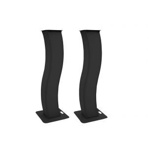 Eurolite 2x Stage Stand 150cm curbat negru