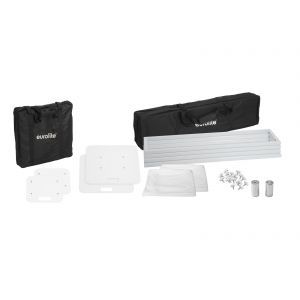 Stativ lumini Eurolite 2x Stage Stand 150cm incl. Cover and Bag, white + truss light