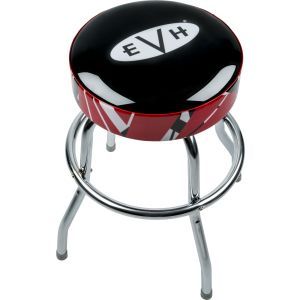 EVH Logo Barstool with Striped Trim 25''