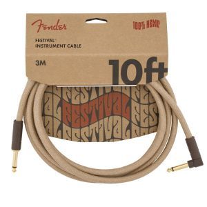 Fender Festival Hemp Instrument Cables Natural