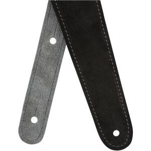 Fender Reversible Suede Strap Black and Gray