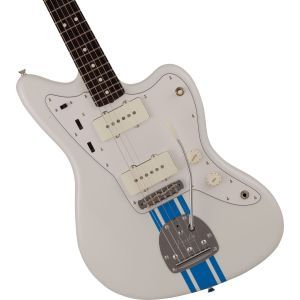 Fender 2023 Collection Made in Japan Traditional 60s Jazzmaster Olympic White with Blue Competition Stripe