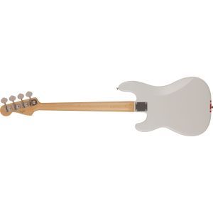 Fender 2023 Collection Made in Japan Traditional 60s Precision Bass Olympic White with Red Competition Stripe