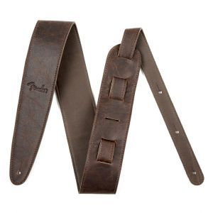 Fender Artisan Crafted Leather Straps - 2.5 Brown