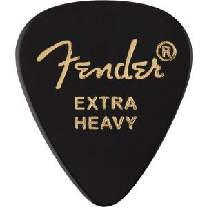 Fender Classic Celluloid Picks 351 Shape - 12 Pack Black