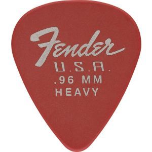 Fender Dura-Tone Delrin Picks 351 Shape - 12 Pack Fiesta Red