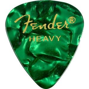 Fender Premium Celluloid Picks 351 Shape - 1 Gross (144 Pack) Green Moto
